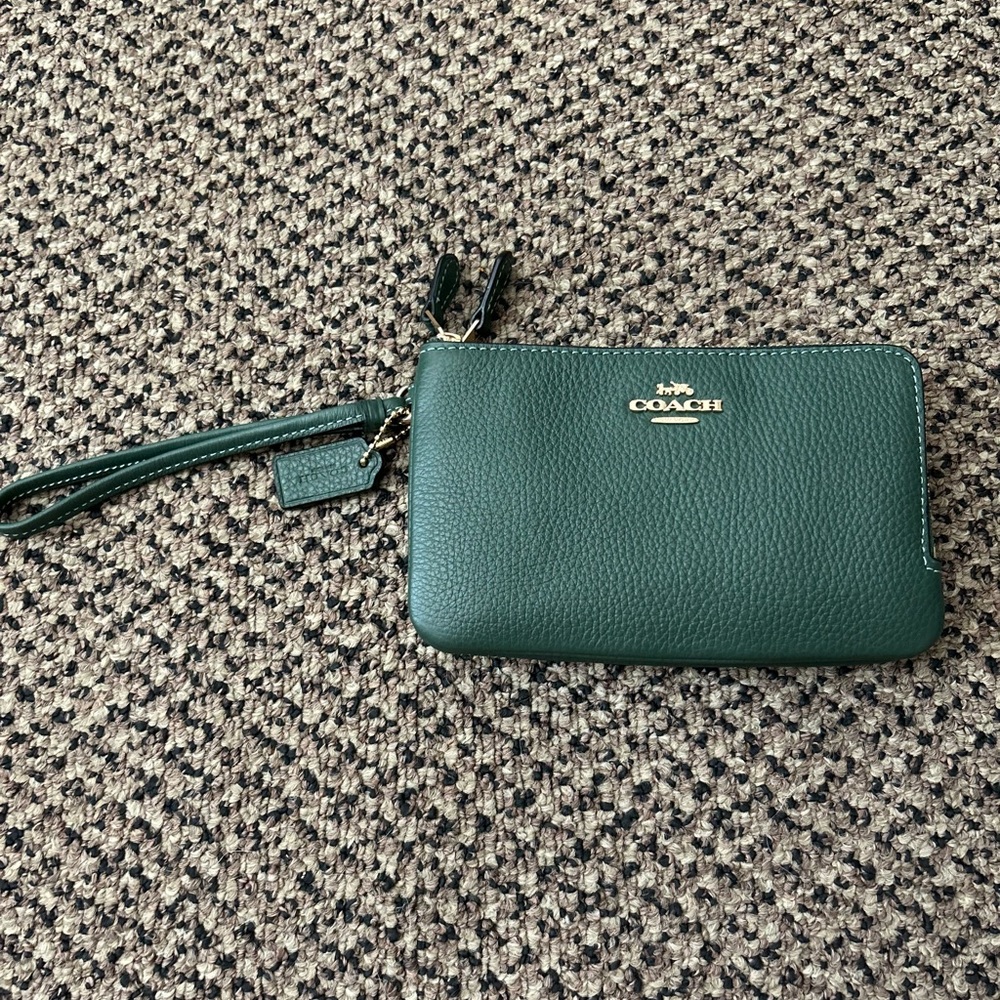 Coach Double-Zip Wristlet Wallet/Bag